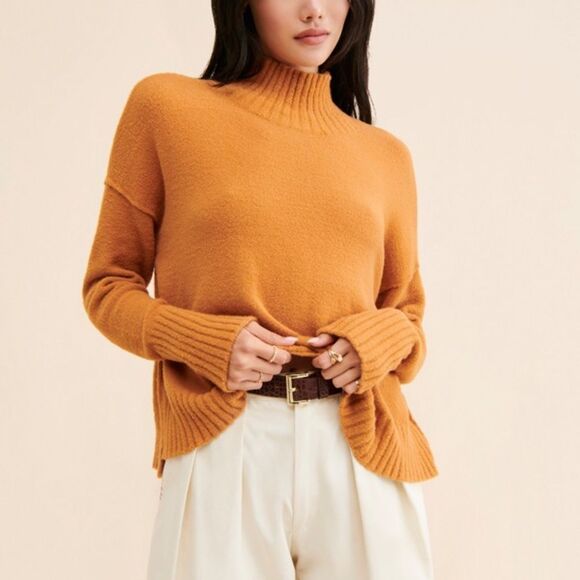 Free People Vancouver Knit Turtleneck Small - Picture 1 of 12